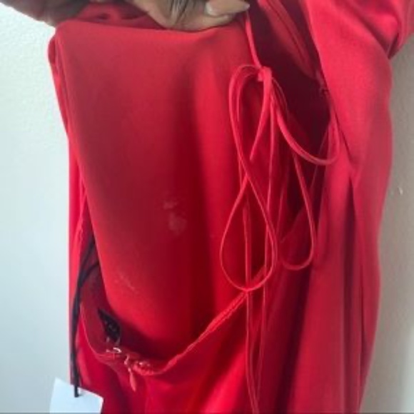 Fame and Partners | Silk Red Maxi Dress 14 - Picture 7 of 7
